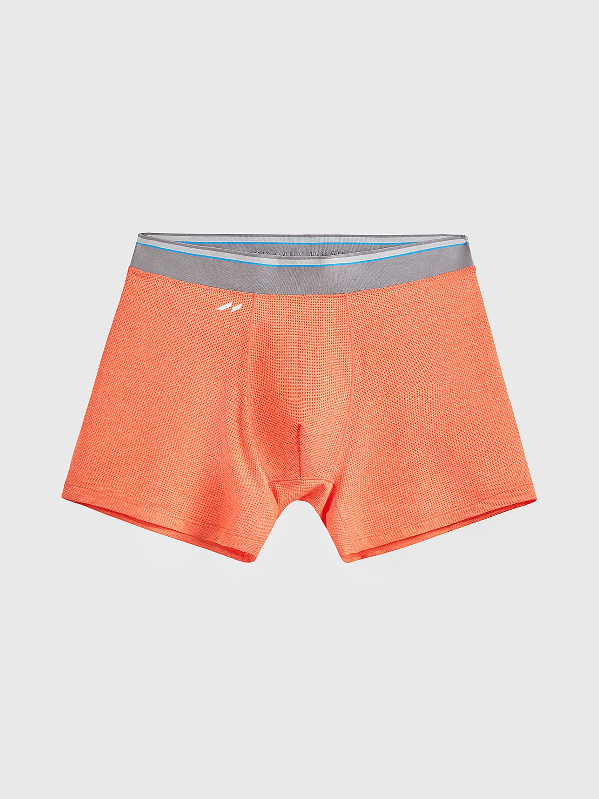 5 Packs AIRFLOW 5" Performance Boxer Brief-Orange/Blue/Charcoal Heather/Navy/Indigo Heather