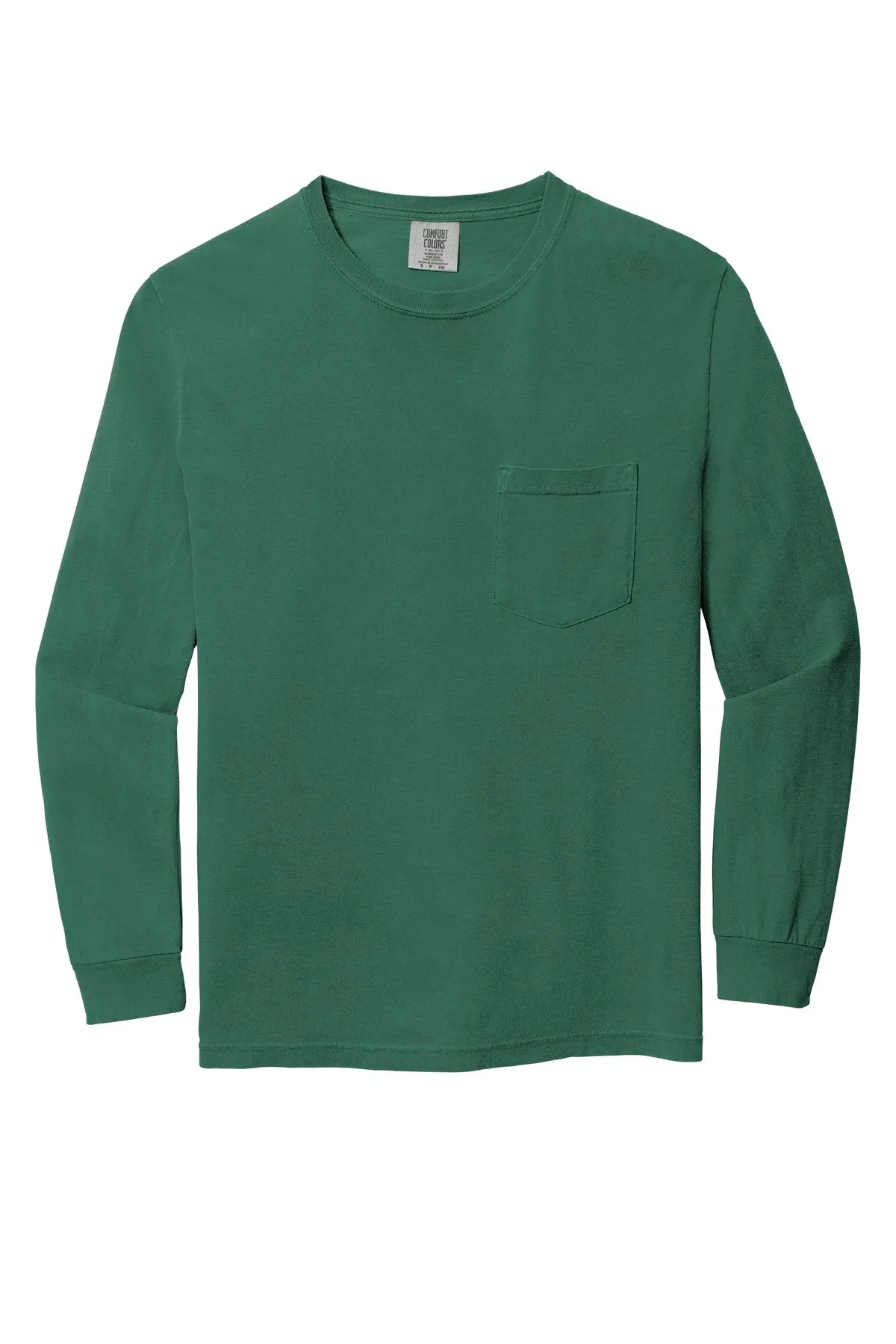 Comfort Colors Men's Heavyweight Ring Spun Long Sleeve Pocket Tee. 4410