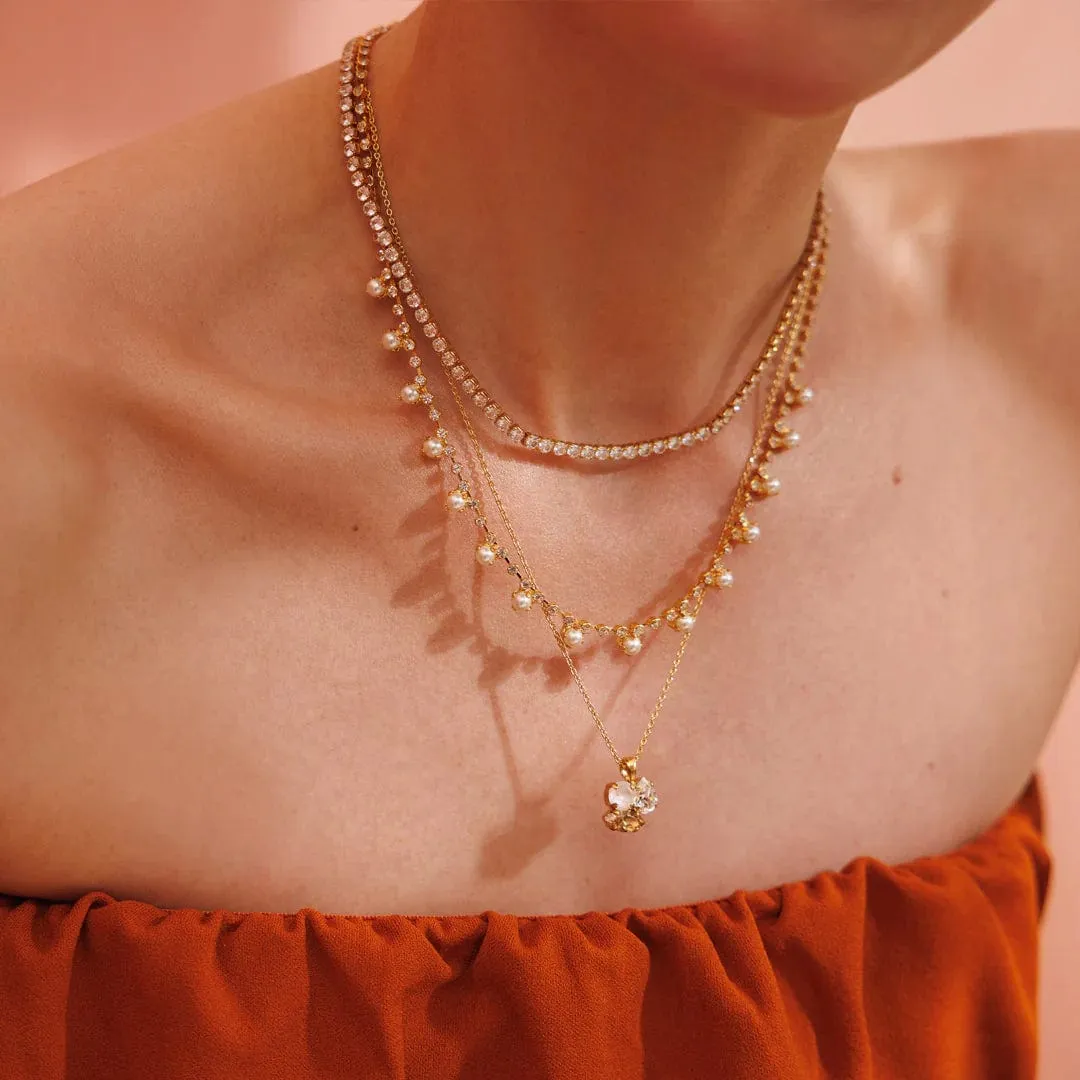 Mini Zara necklace - crystal