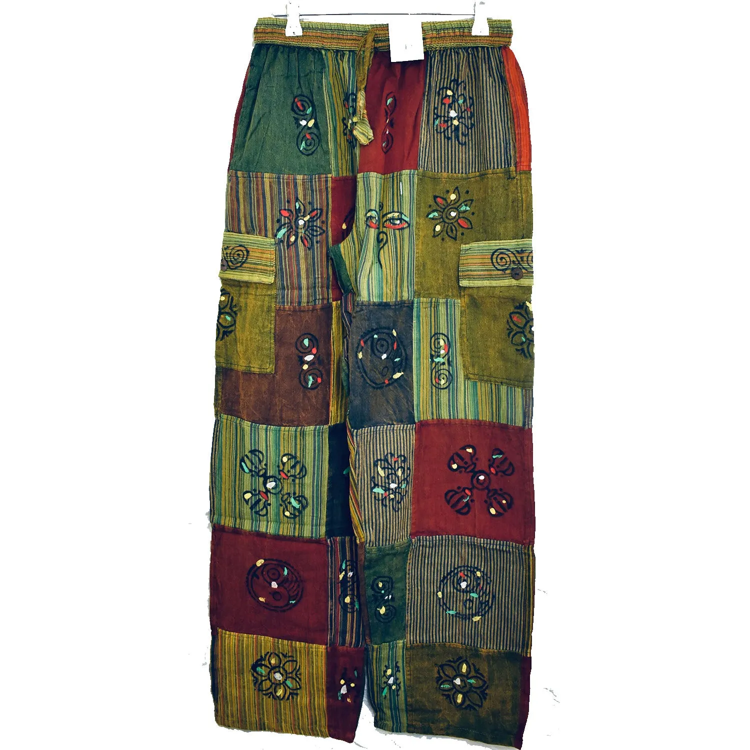 Patchwork Stamped Trousers Ko