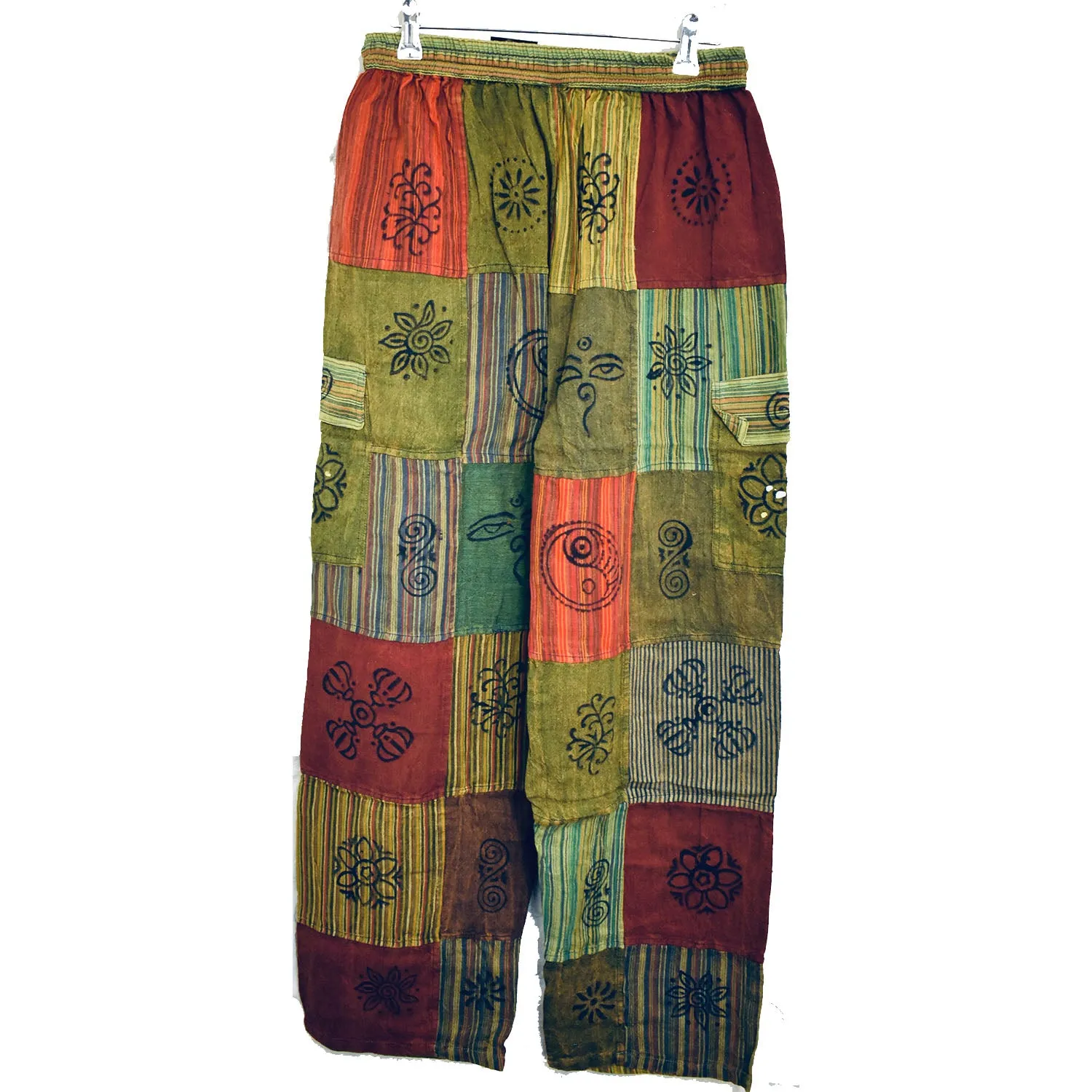 Patchwork Stamped Trousers Ko