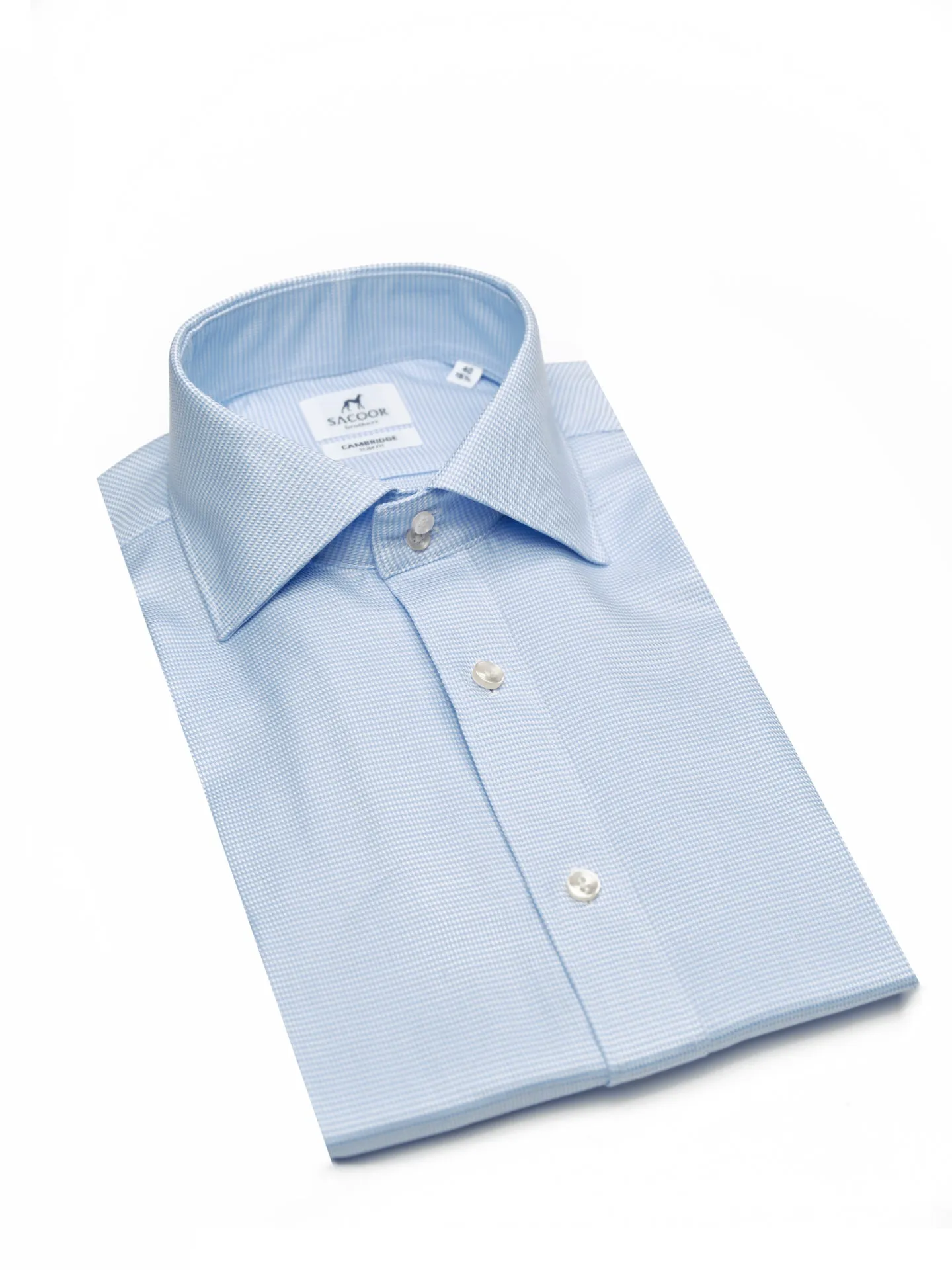 Slim fit Business pied-de-poule formal shirt