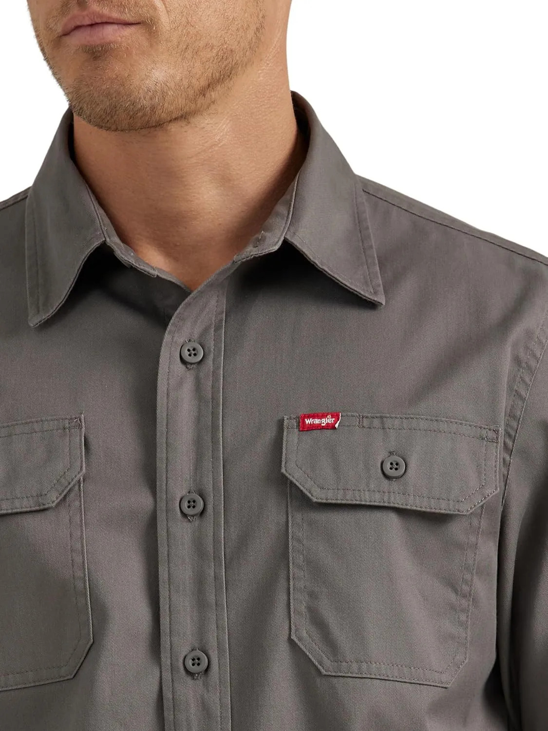 Wrangler Authentics Men's Short Sleeve Classic Woven Shirt