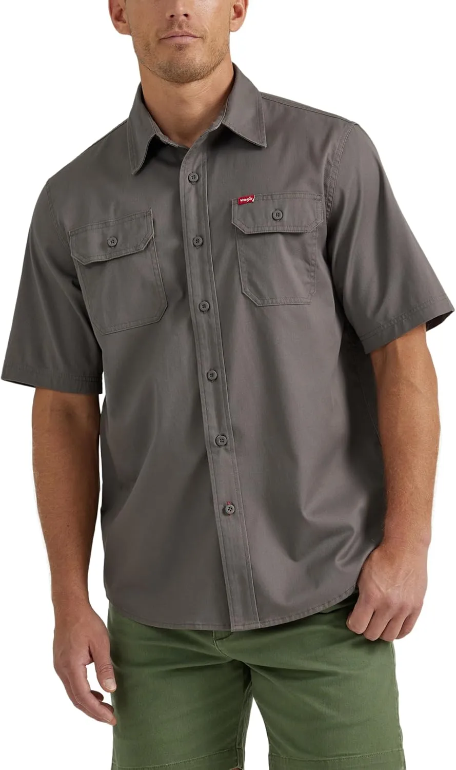 Wrangler Authentics Men's Short Sleeve Classic Woven Shirt